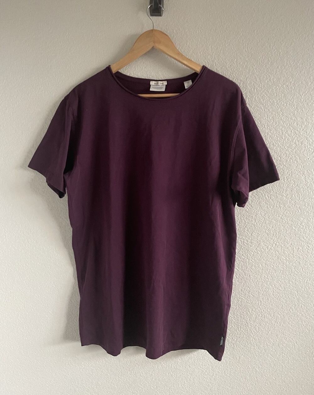 Scotch & Soda Essential Tshirt Organic Cotton Crew Neck Burgundy XL